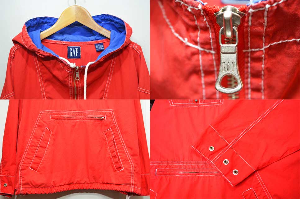 90's OLD GAP コットンアノラックパーカー - used&vintage box Hi-smile