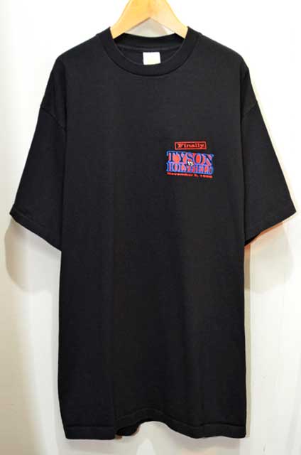 1996年にラスベガスMGMにて、タイソンvsホリフィールド記念Tシャツ。