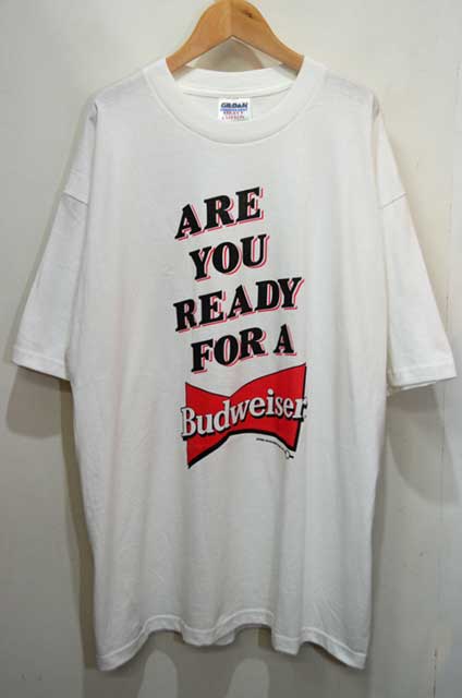 90's Budweiser ロゴプリント Tシャツ - used&vintage box Hi-smile