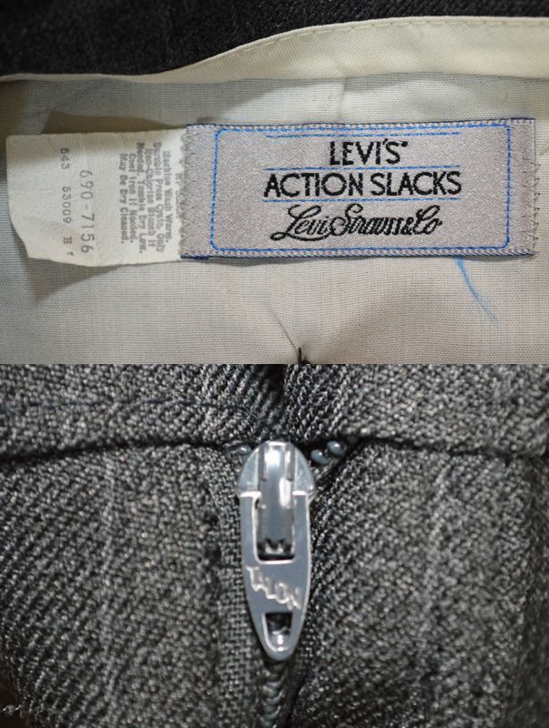 90's Levi's ACTION SLACKS “ストライプ柄”