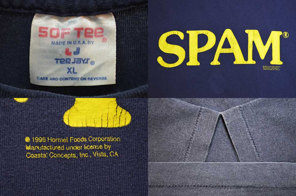 90's SPAM ロゴプリント Tシャツ “MADE IN USA” - used&vintage