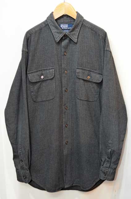 90's POLO Ralph Lauren HBT織り ワークシャツ “BENFORD”