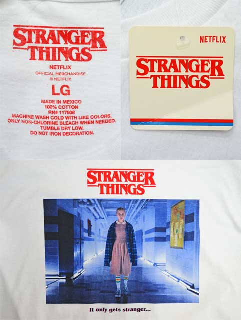 日本未発売 STRANGER THINGS プリントTシャツ - used&vintage box Hi-smile