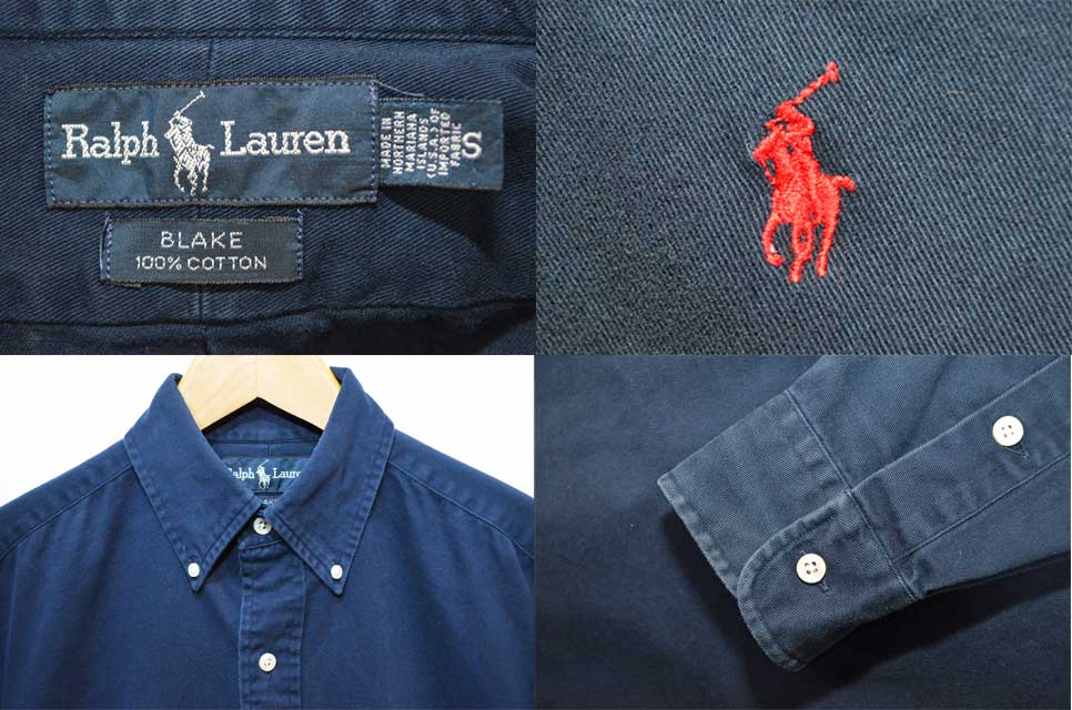 90's Polo Ralph Lauren ボタンダウンシャツ “BLAKE / NAVY 