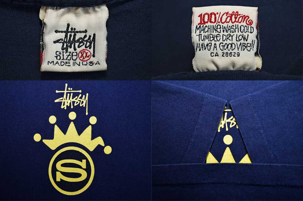 90's OLD Stussy プリントTシャツ “MADE IN USA” - used&vintage box 