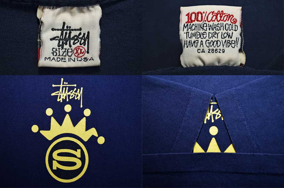 90's OLD Stussy プリントTシャツ “MADE IN USA” - used&vintage box Hi-smile