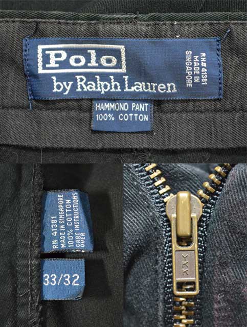 90's POLO Ralph Lauren 2タックトラウザー “HAMMOND PANT