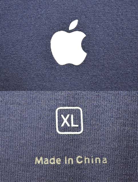 Apple ロゴプリントTシャツ