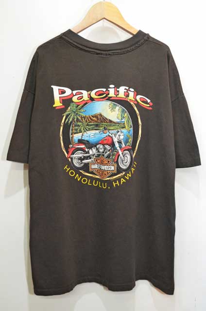 's HARLEY DAVIDSON ポケットTシャツ   used&vintage box Hi smile