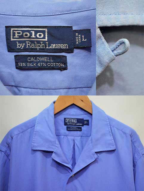 90's POLO Ralph Lauren S/S オープンカラーシャツ “CALDWELL” - used&vintage box Hi