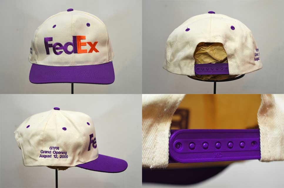 2000's FedEX 6パネル CAP - used&vintage box Hi-smile