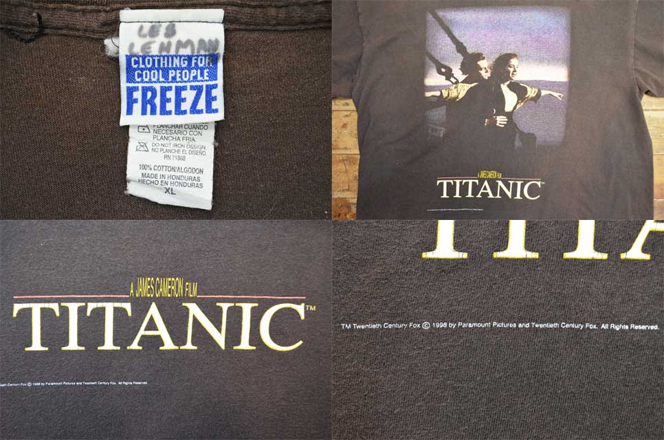 90s　タイタニック　TITANIC 　ディカプリオ　ヴィンテージ　Tシャツ