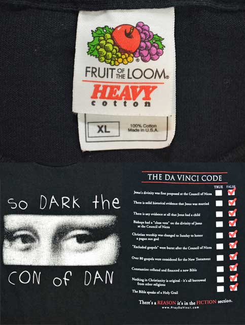 00's THE DA VINCI CODE プリントTシャツ “MADE IN USA”