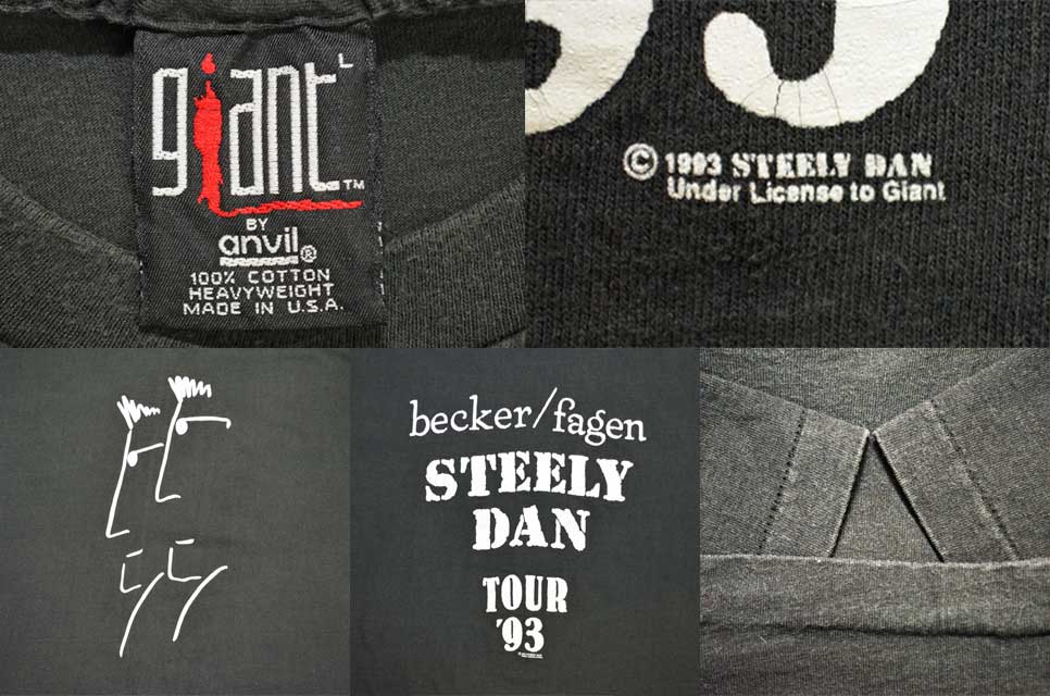 's STEELY DAN ツアーTシャツ   used&vintage box Hi smile