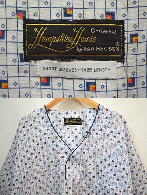 70's VAN HEUSEN S/S スリーピングシャツ “DEADSTOCK” - used&vintage