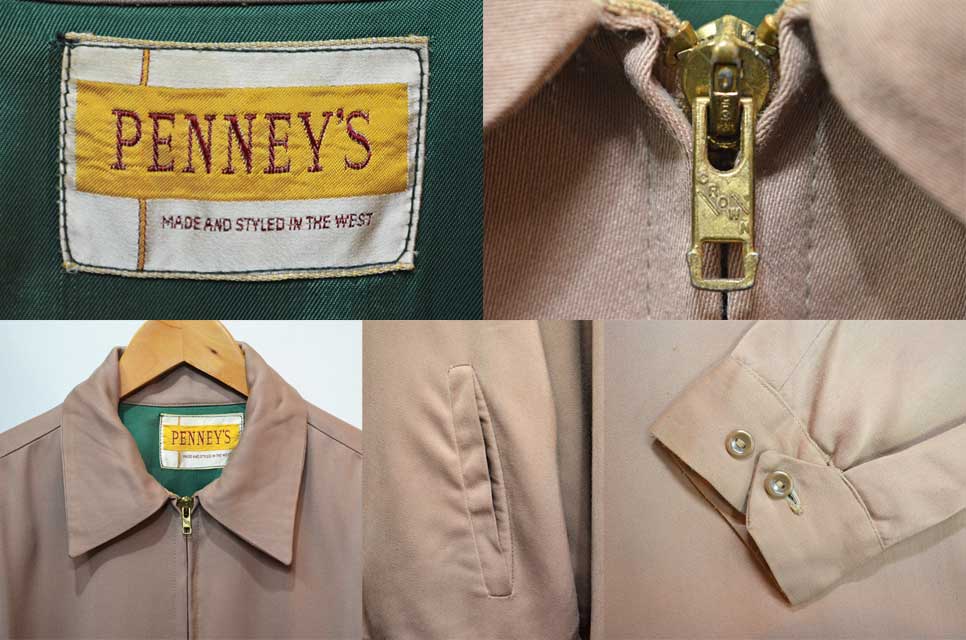 50s Penney'sギャバジンジャケット　ハンドステッチ