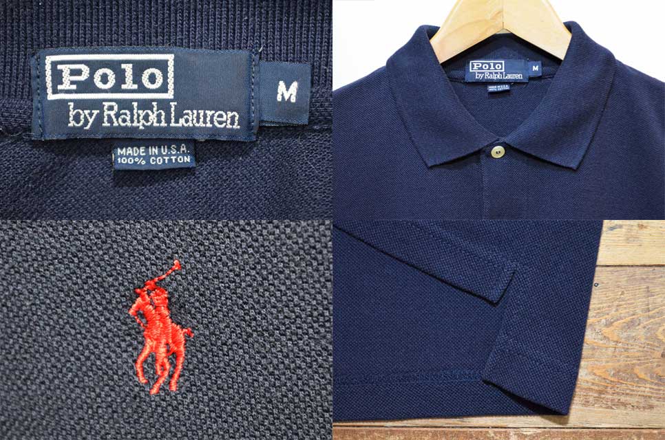 90's Polo Ralph Lauren L/S ポロシャツ “MADE IN USA” - usedvintage box Hi-smile