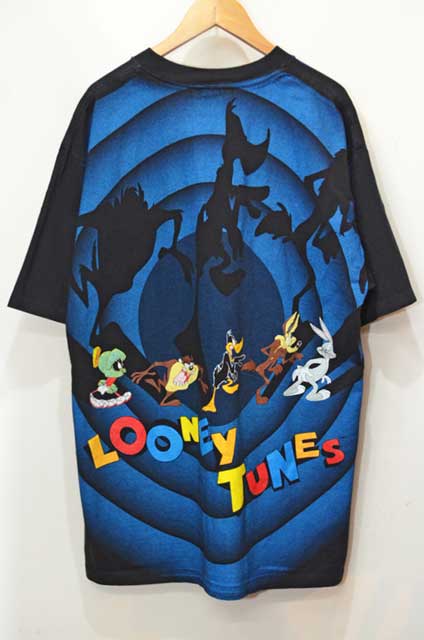 90's Looney Tunes オーバープリント Tシャツ "MADE IN USA" - used&vintage box Hi-smile