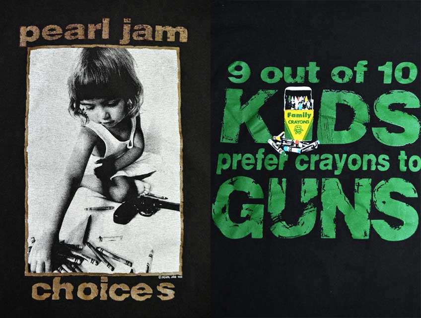 ビッグサイズXL 90s USA製 PEARL JAM CHOICES Tシャツ