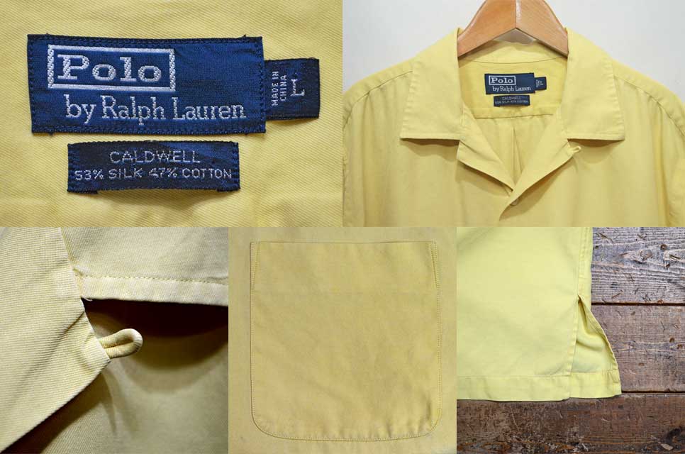 90's POLO Ralph Lauren S/S オープンカラーシャツ “コットン×シルク