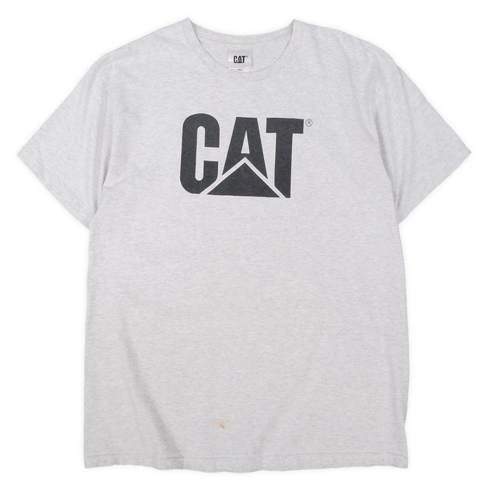90-00's CAT ロゴプリントTシャツ