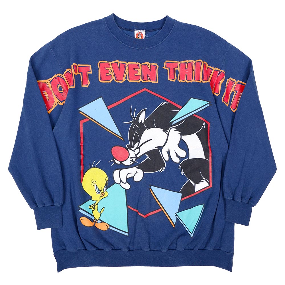 90's Looney Tunes キャラクタープリント スウェット “MADE IN USA