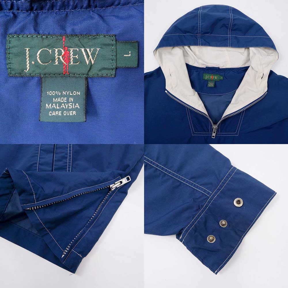 90's J.CREW ナイロンアノラックパーカー