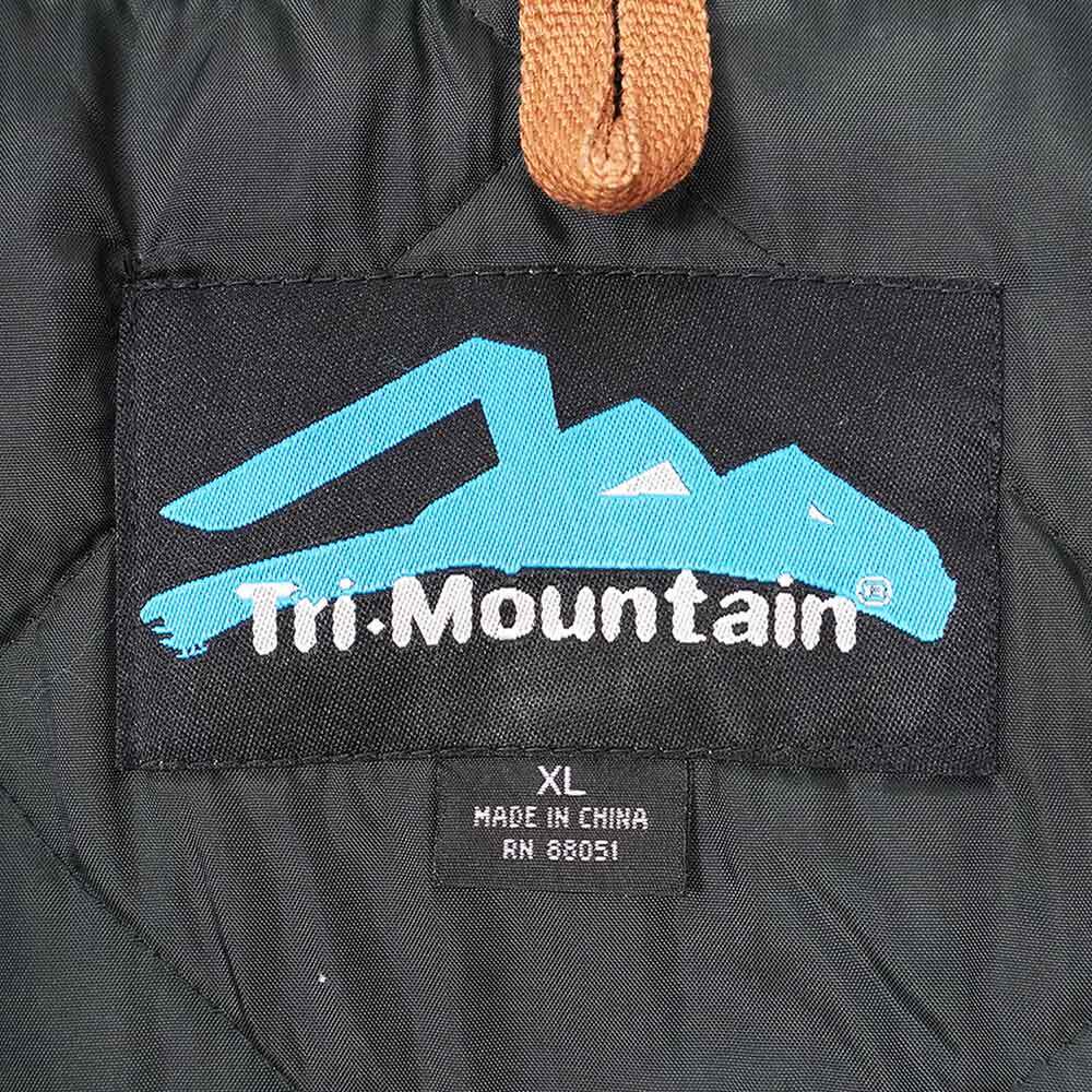 00's Tri-Mountain ダック ワークジャケット 企業ロゴ刺繍