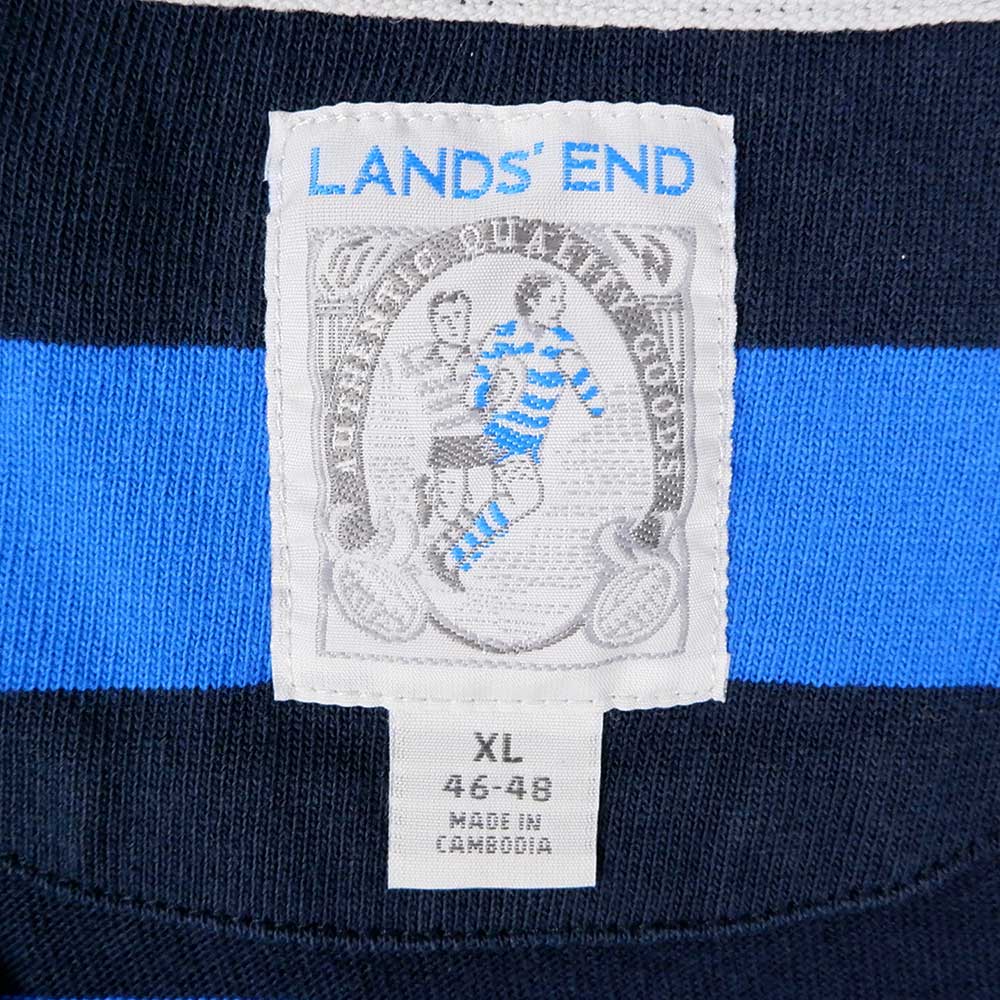 90s LANDS' END ランズエンド ラガーシャツ ボーダー