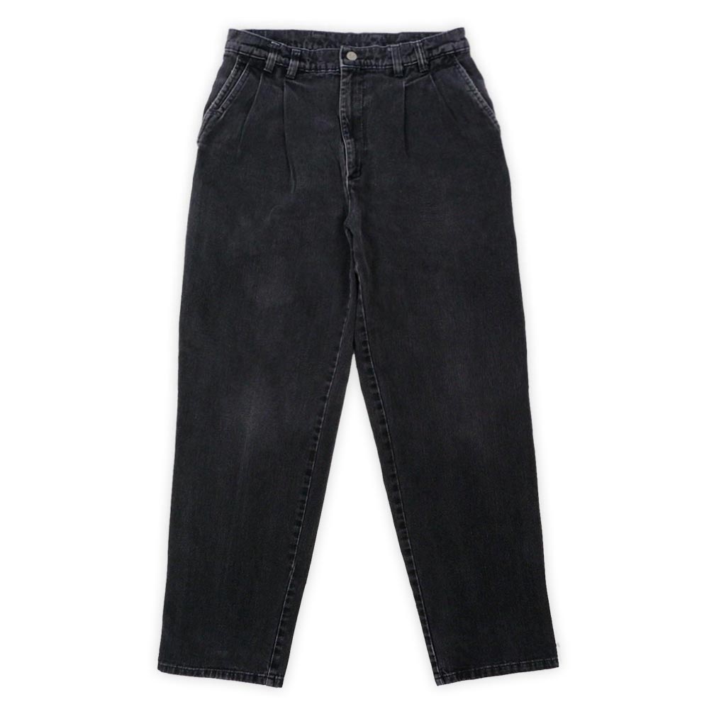 DOCKERS ブラックデニム トラウザー 先染め W30 L30 levi´s-