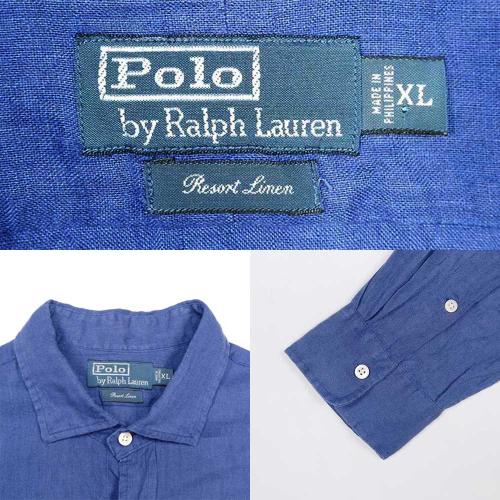 00's Polo Ralph Lauren L/S リネンシャツmtp03041801802524｜VINTAGE / ヴィンテージ-SHIRT / シャツ｜used&vintage box