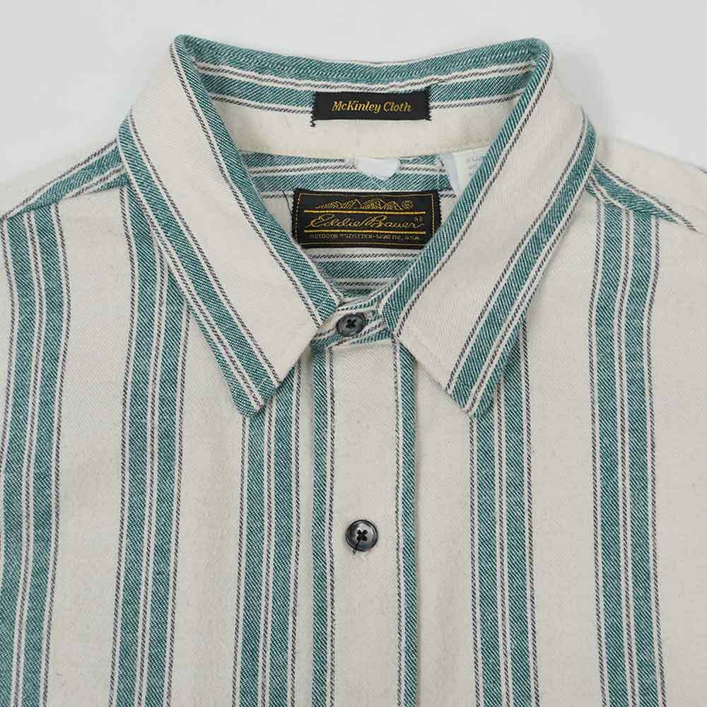 80's Eddie Bauer マルチストライプ柄 フランネルシャツ 