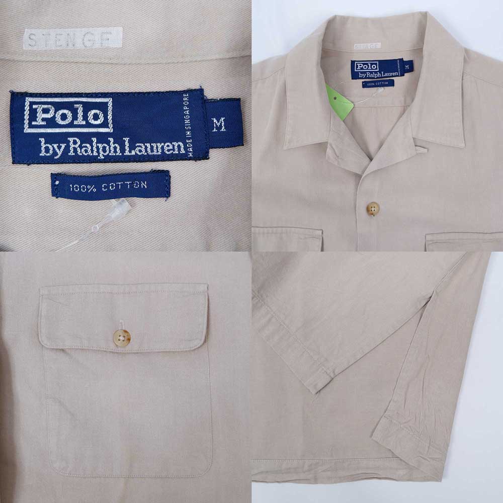 90's POLO Ralph Lauren オープンカラーシャツmtp039a0302002326 