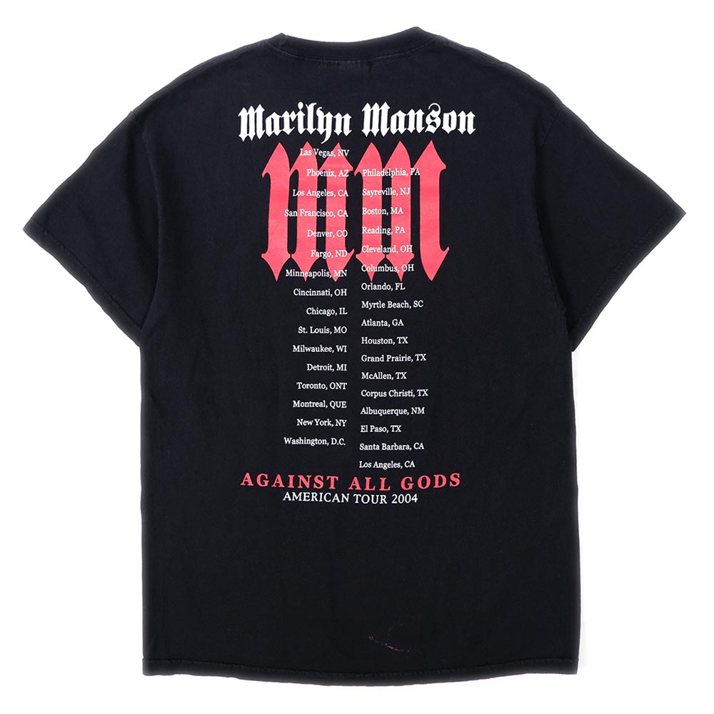 00's Marilyn Manson “AGAINST ALL GODS” バンドTシャツ ...