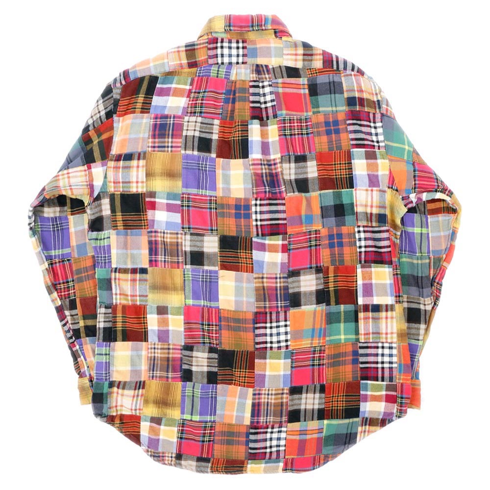 90's Polo Ralph Lauren パッチワーク ボタンダウンシャツ 