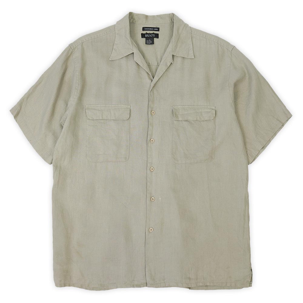 BRUNO Beige Linen Shirt