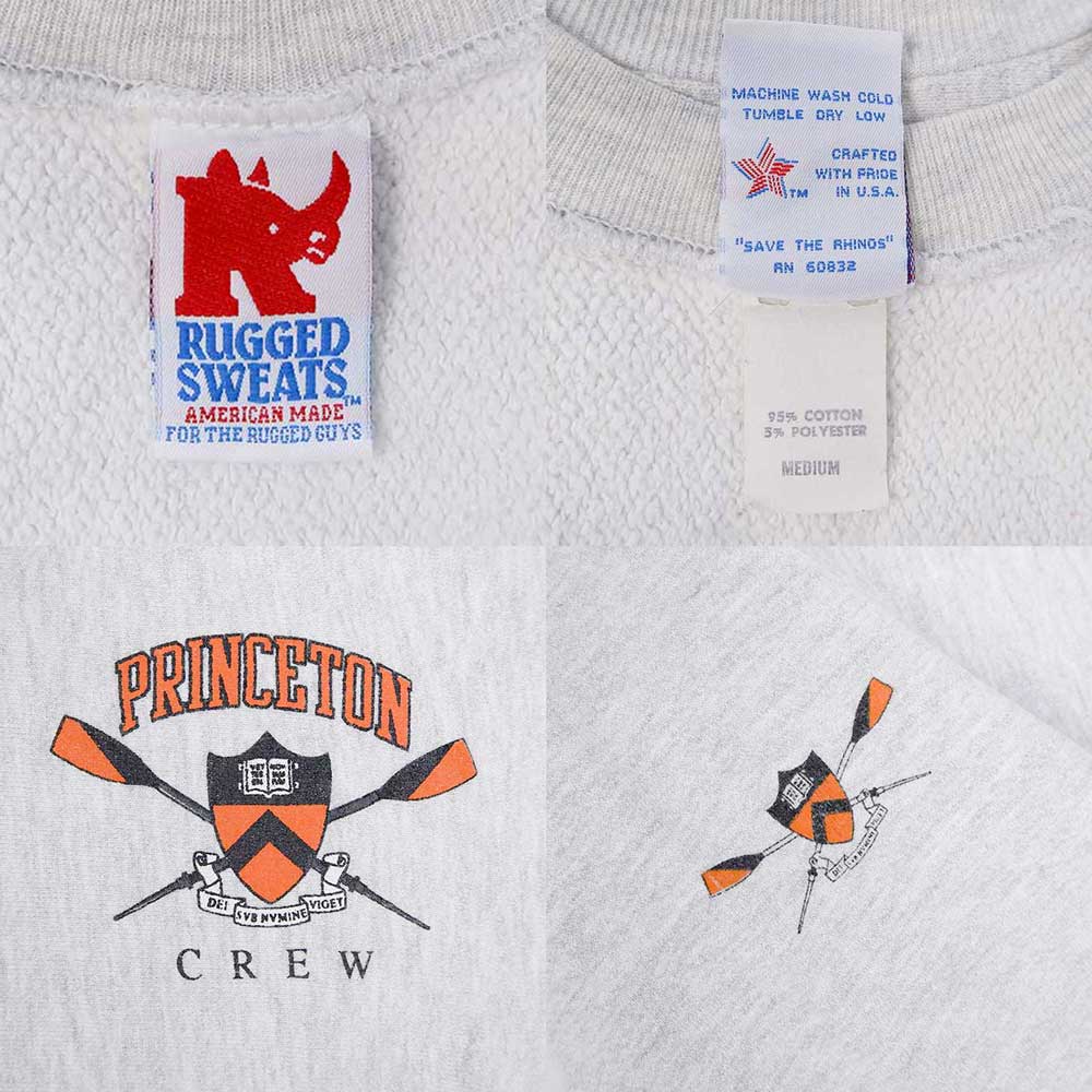 90's RUGGED SWEATS リバースウィーブタイプ スウェット “PRINCETON