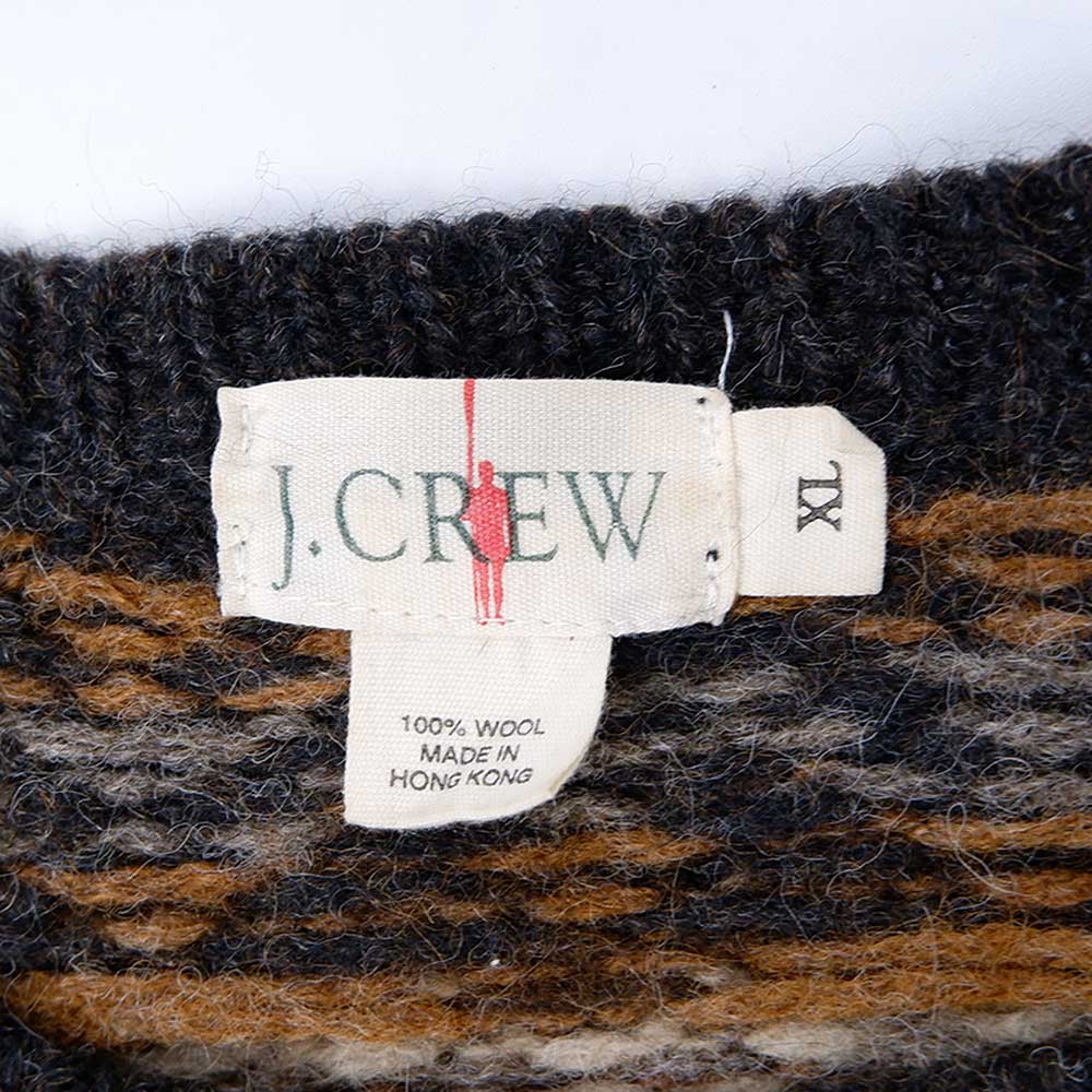 90's J.CREW ノルディック柄 ウールニットmtp07011101751129｜VINTAGE