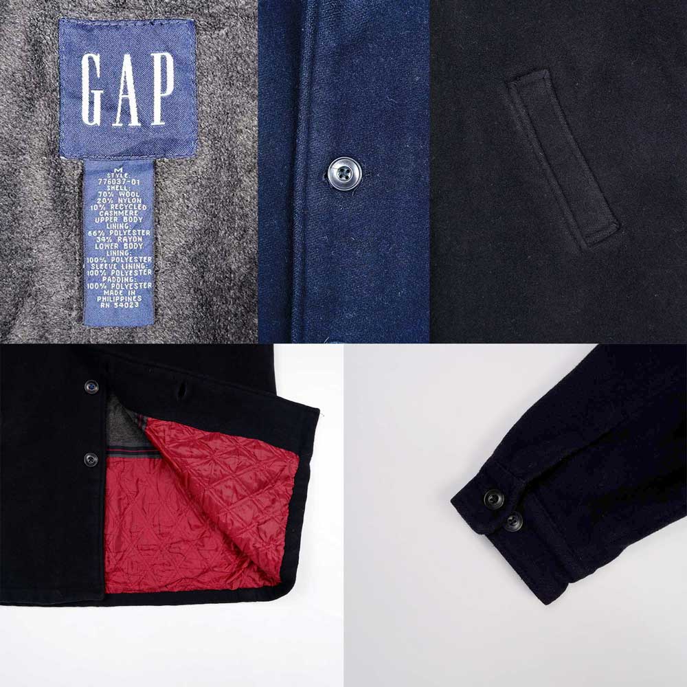 WOOL80%OLD GAP 00s ウール スポーツジャケット ブラック