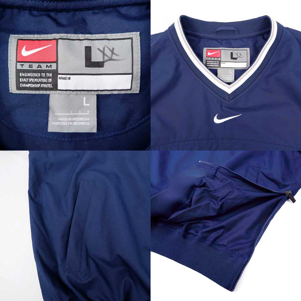 00's NIKE Vネック ナイロンプルオーバー 