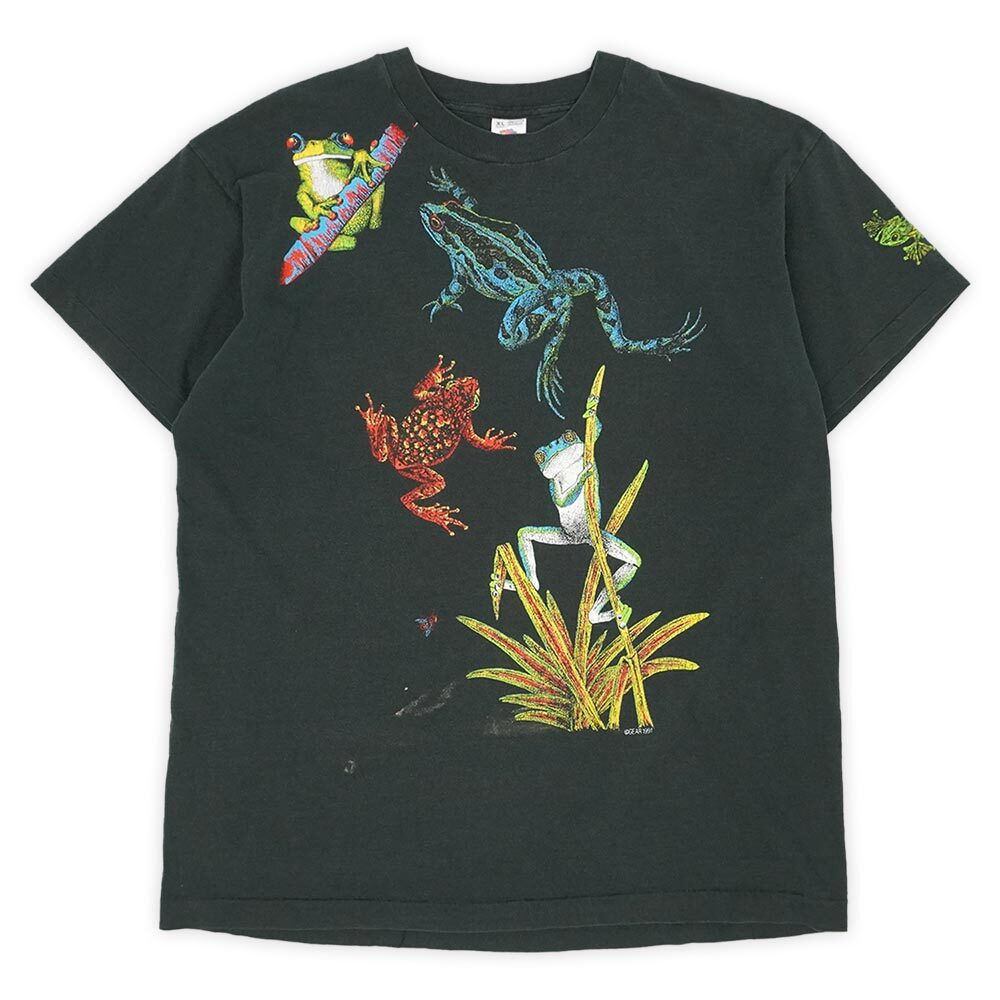 90's Fruit of the loom 両面プリントTシャツ 