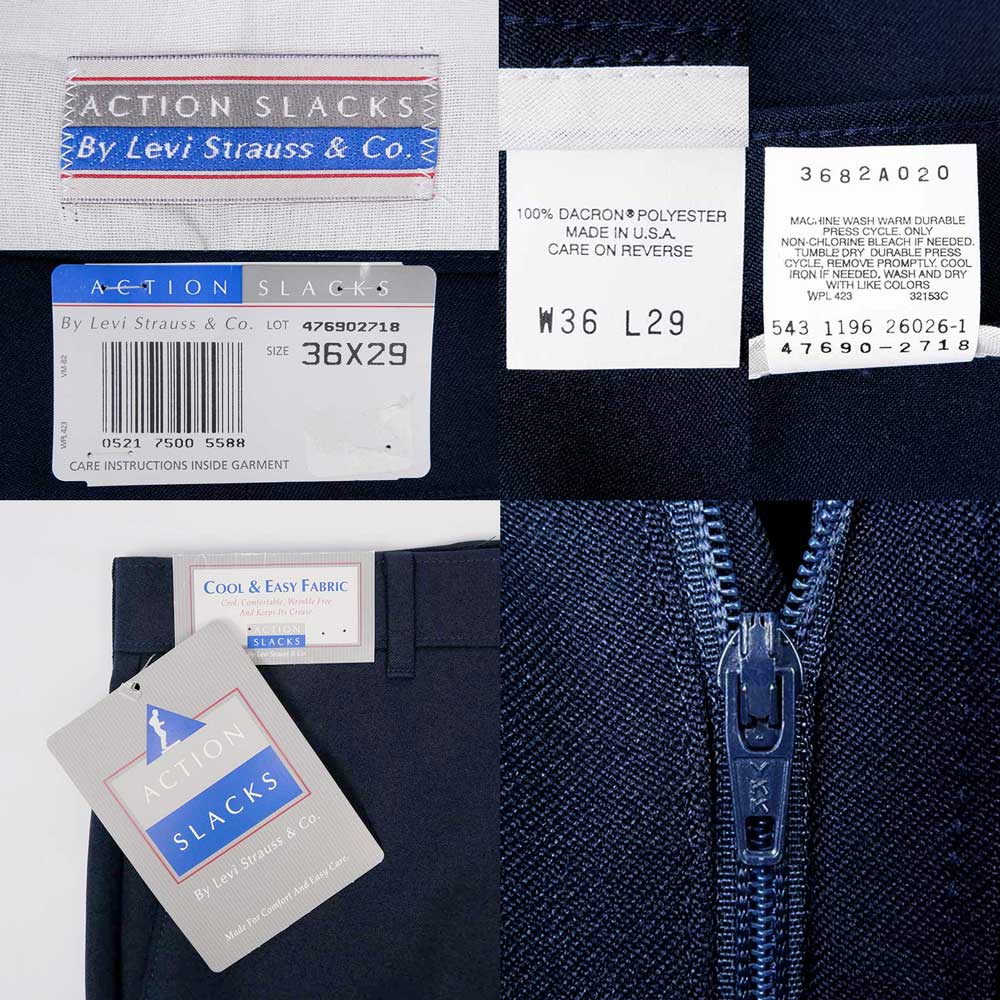 levis action slacks   made in usa