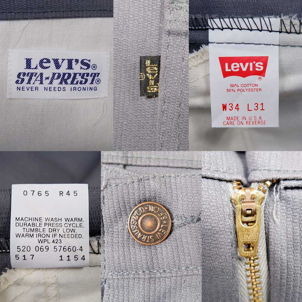 80's Levi's 517-1154 STA-PREST “ピケ素材 / MADE IN USA”