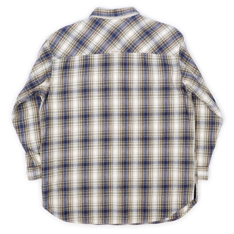 90's Columbia ハーフジップ ネルシャツmtp03092701503633|VINTAGE