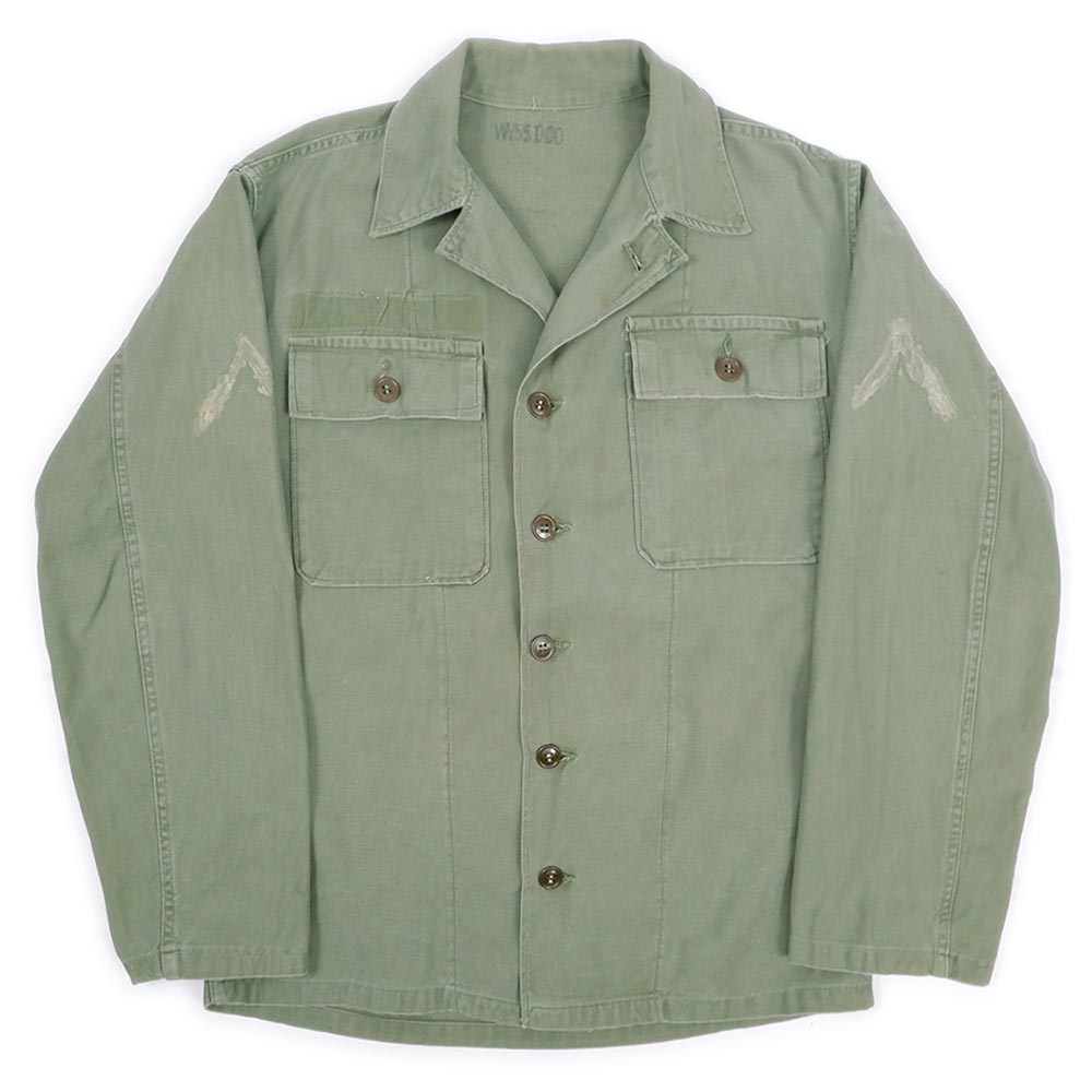 50's US.ARMY コットンサテン ユーティリティシャツ