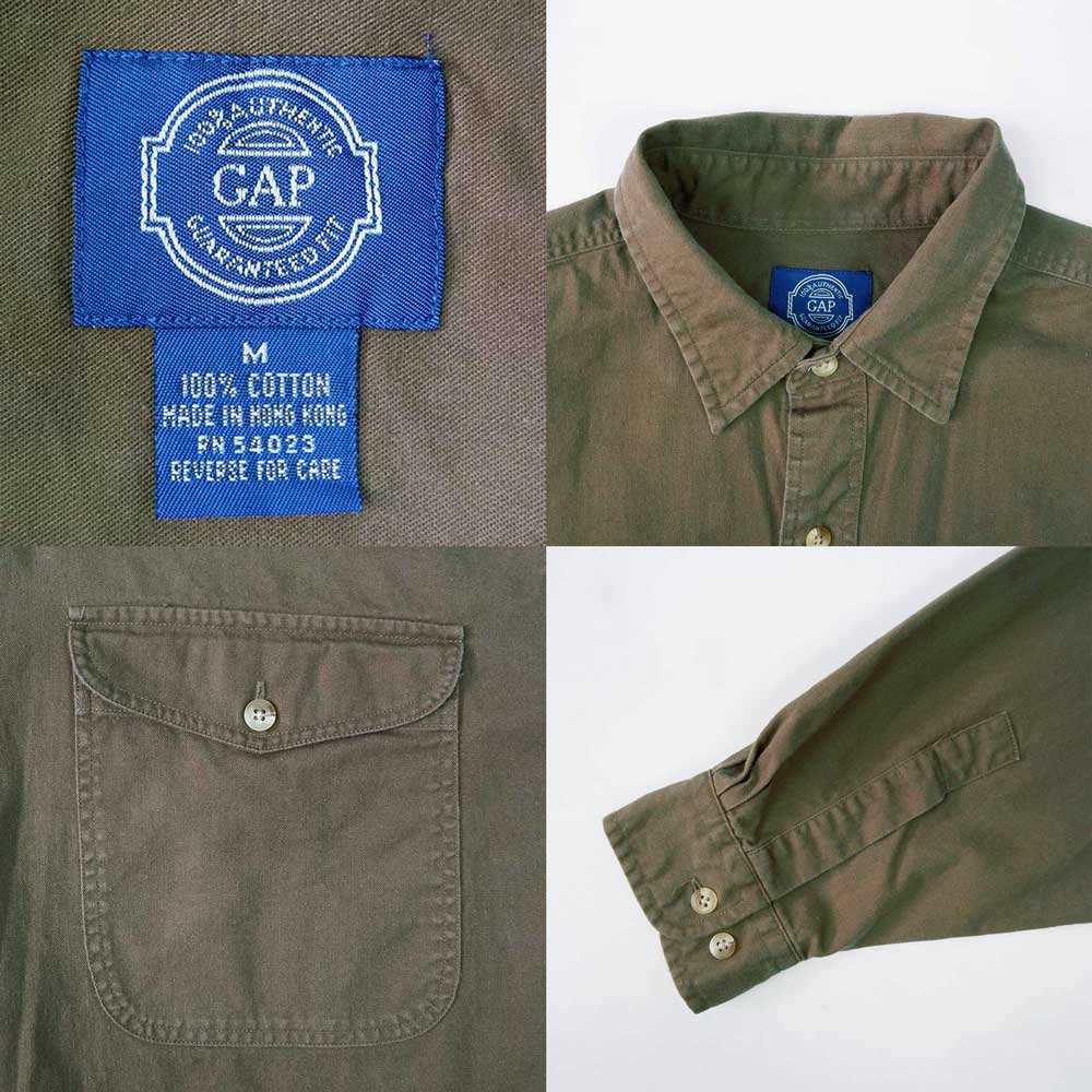 90's OLD GAP コットンワークシャツmtp03143001505234｜VINTAGE / ヴィンテージ-SHIRT / シャツ