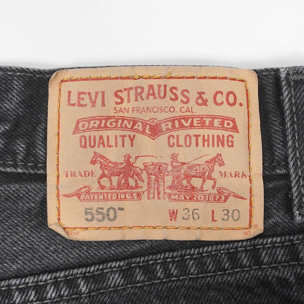 00's Levi's 550 ブラックデニムパンツ “W36 L30”mbm01561301509135