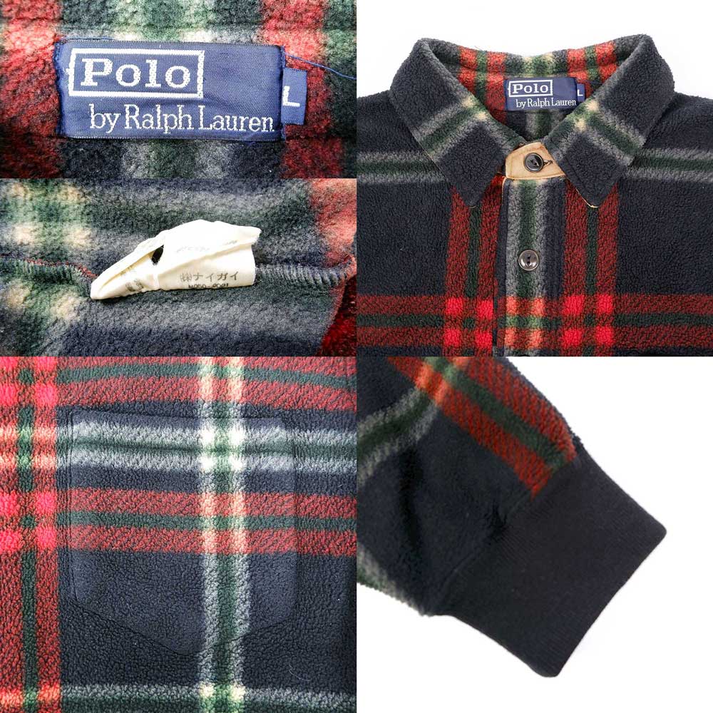 90's Polo Ralph Lauren フリース シャツジャケットmot01031101503235 