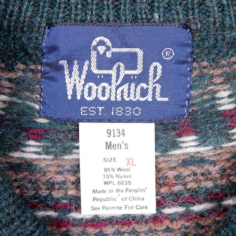 80's Woolrich ノルディック柄 ウールニットmtp07012201751135｜VINTAGE / ヴィンテージ-KNIT