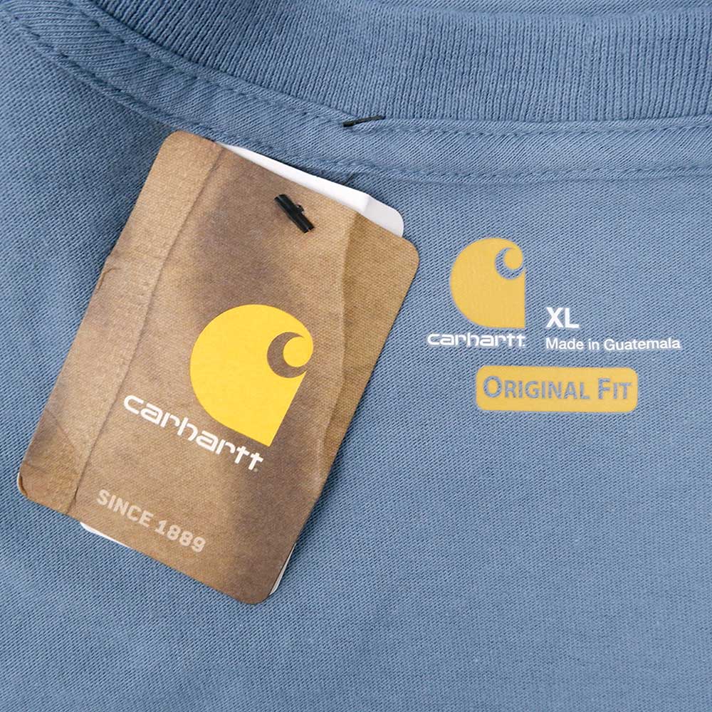 アメリカ規格 Carhartt K87 ポケットTシャツ “STEEL BLUE”